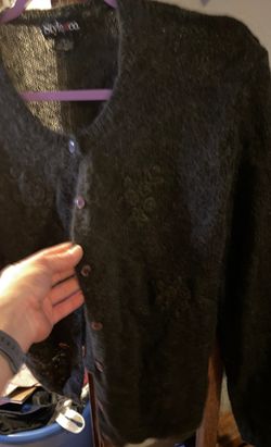 Style and Company large button up sweater