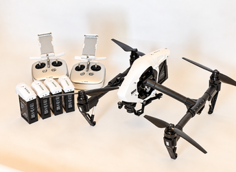 DJI Inspire 1 V2.0 – Like New – Only 5 Flights – 5 Batteries & 2 Controllers – No Camer