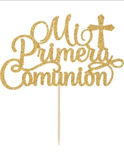 Mi Primera Comunión Cake Topper