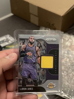 Lebron James 2019 Prizm Sensational Swatches #PATCH Game Worn Jersey