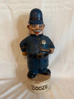 Vintage Ceramic Police Officer Decanter