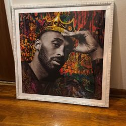 King Kobe Colorful Graffiti Pop Art Framed 