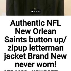 Authentic NFL Brand  New Orleans Saint Jacket