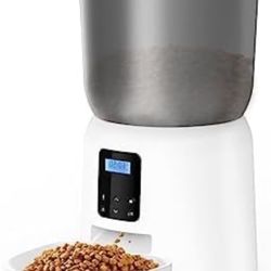 Automatic Cat Feeders - 5L Capacity Pet Feeder with Timed & Quantitative Feeding, Personalized Dining Call, Dual Power Mode