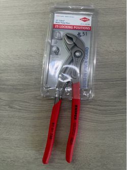 KNIPEX Cobra Water Pump Pliers - 10in., Non-Slip Plastic, Steel, 2in. Jaw Capacity