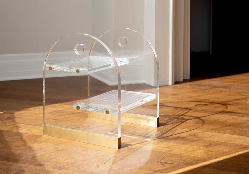 ODETTE LUCITE STOOL(NEW)