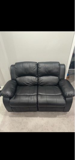 Used Black Leather Couch