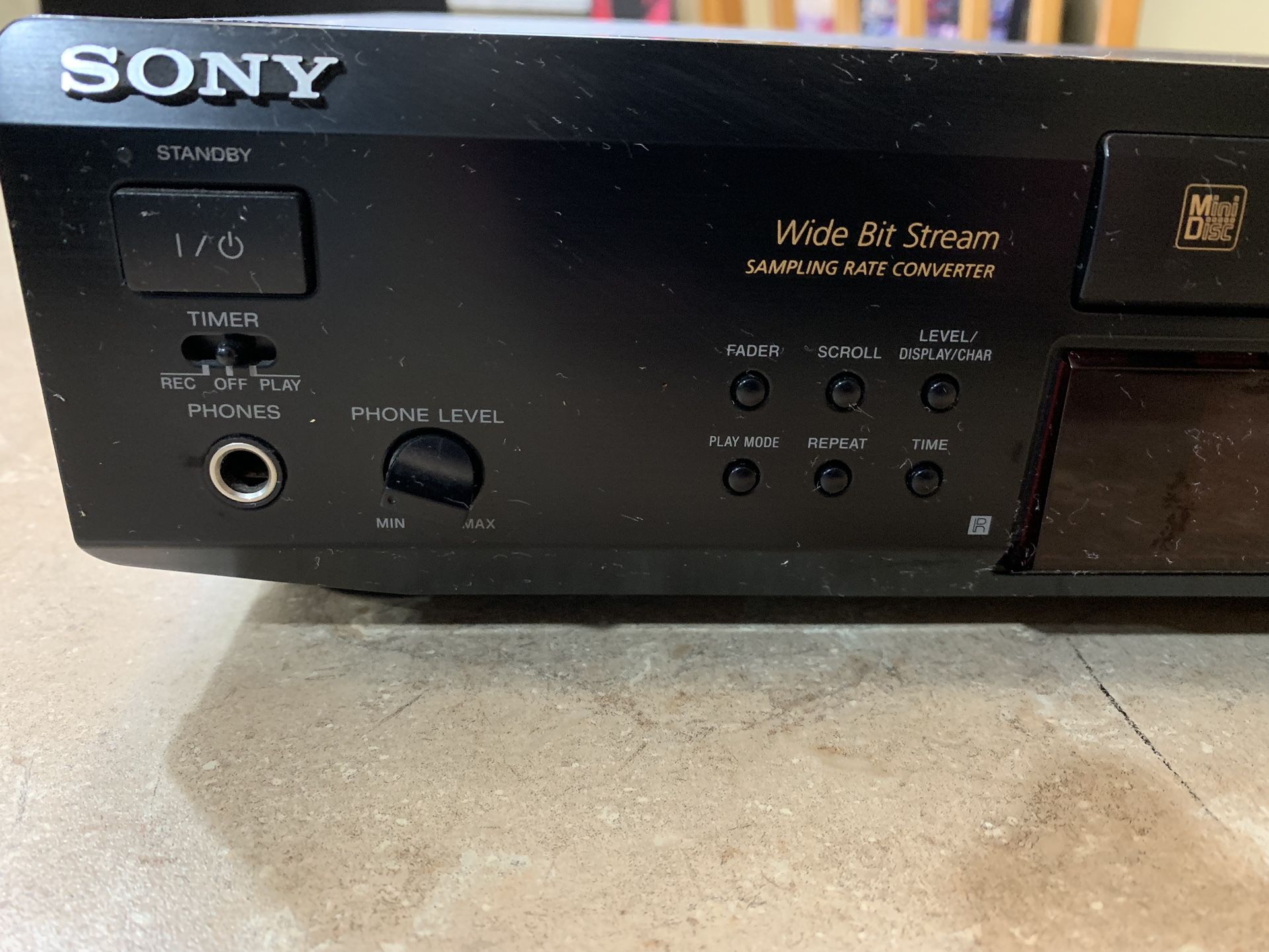 Sony MDS JE520 Minidisc Recorder