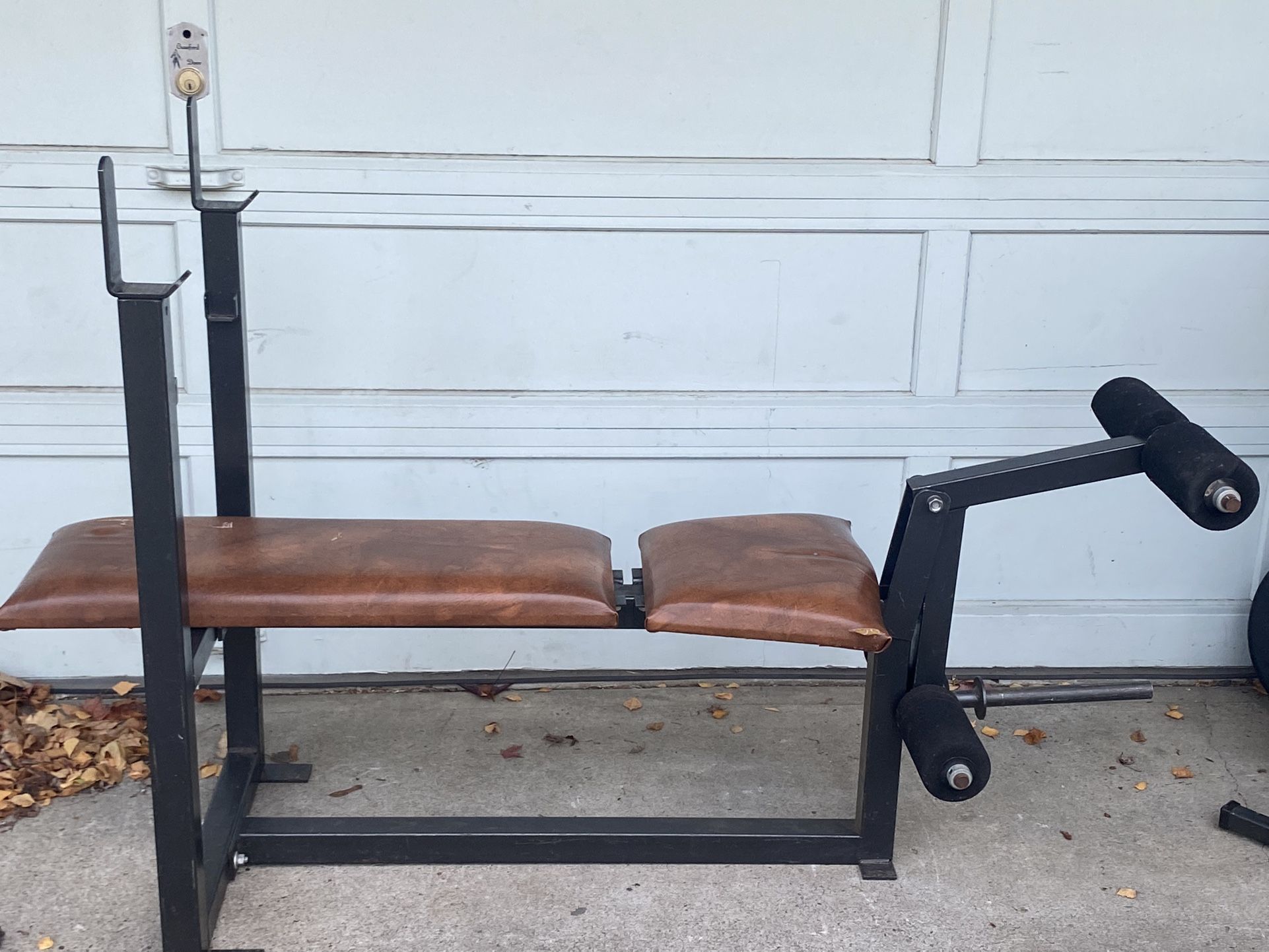 Para Body Old School Strongman Incline Bench preacher Curl Leg Ext