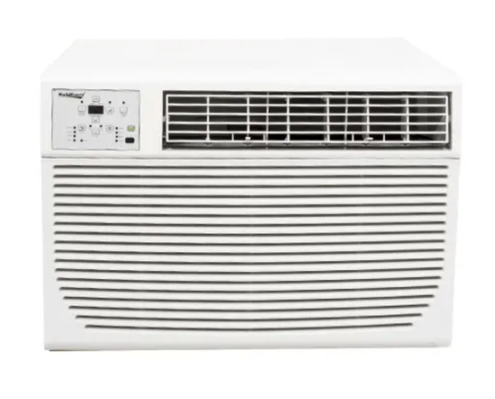 Koldfront 8000 BTU 115V Window Air Conditioner with 3500 BTU Heater and Remote Controls