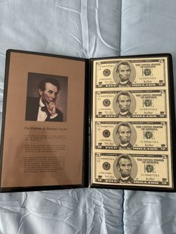 $5 Bills Uncut And Uncirculated 
