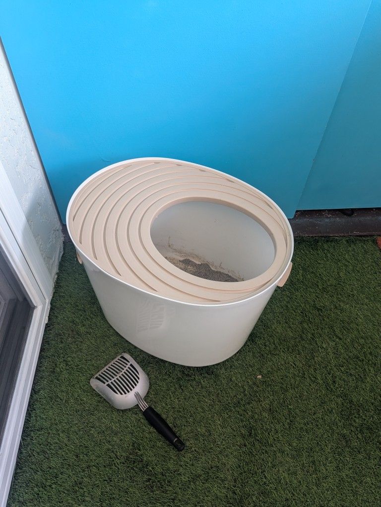 Top Entry Cat Litterbox And Scooper