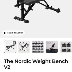 Nordic Weight Bench NIB