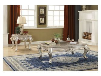 Bently Marble & Champagne Coffee Table