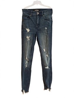 EXPRESS Stretch+ Ankle High Rise Distressed Skinny Jeans Size 00R