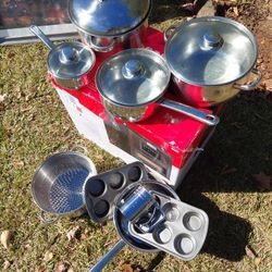 Pots and pans stainless steel 