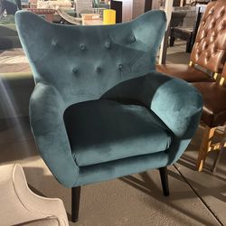 Velvet Wingedback Armchair