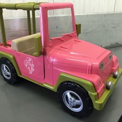 Our Generation pink jeep 