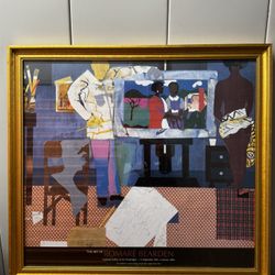 Framed The Art of Romare Bearden Exhibition Poster – National Gallery of Art 2003–2004 – 2.4ft x 3.7ft
