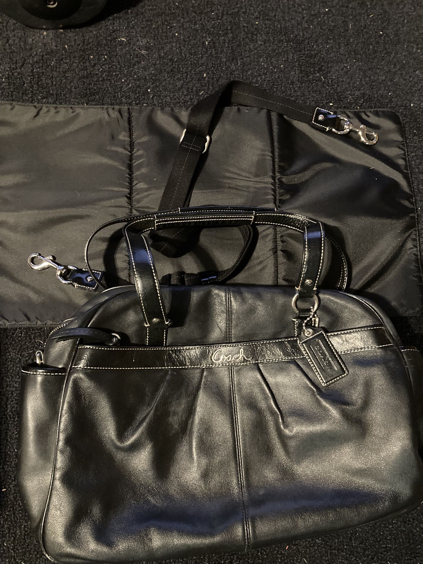 Coach Leather Diaper Bag