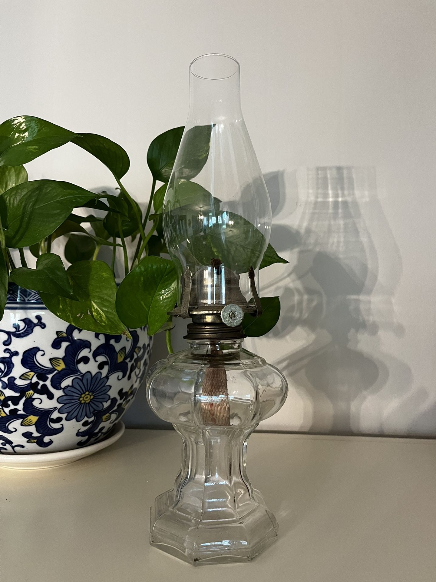 Glass Oil Lamp