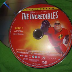 THE INCREDIBLES DVD