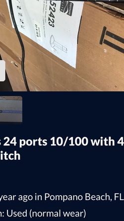 Linksys 24 ports 10/100 with 4 ports giga switch