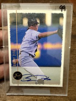 1999 Just Minors Barry Zito #250 Visalia Oaks Signed Auto Rookie Prospect