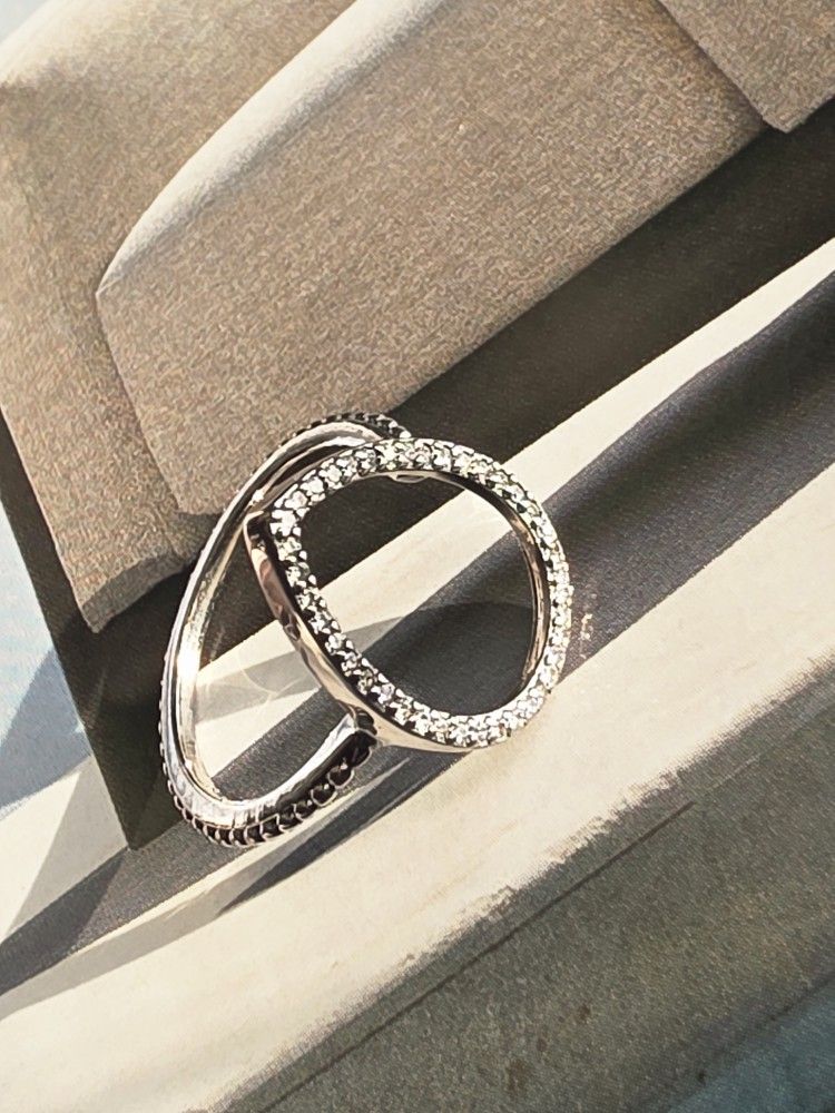 Pandora Open Tear Drop Ring Sz 7