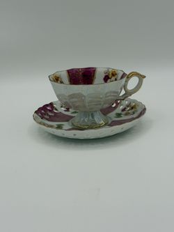 Vintage Porcelain Teacup And Saucer