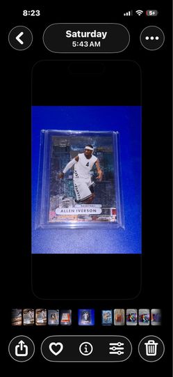 Allen iverson Metal universe basketball card