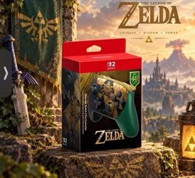 Switch 2 Pro Controller The Legend of Zelda 40th Anniversary Edition Presale