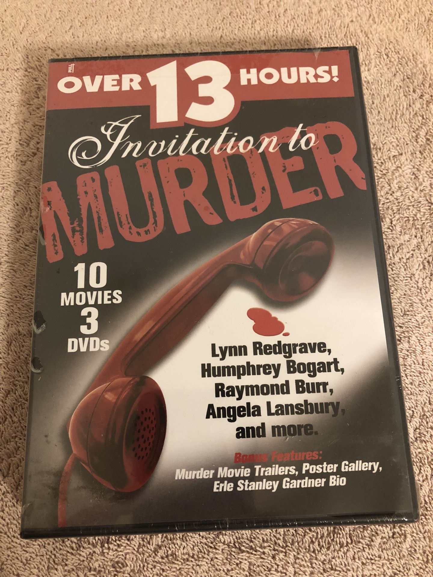 Invitation To Murder 10 Movies Over 13 Hours Film Noir DVD New & Sealed