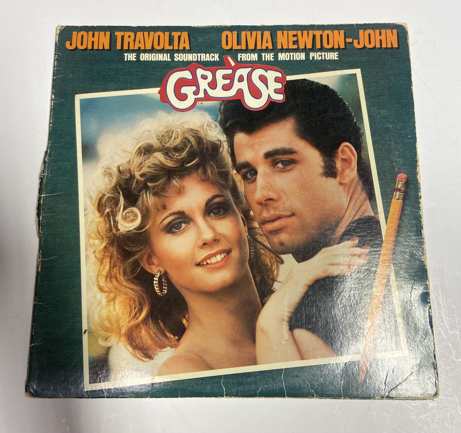 Grease: The Original Soundtrack from the Motion Picture-2 Vinyl LP 1978 2 Discs VG