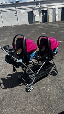 Double Baby Stroller for Infants/ Doble Carriola para bebés