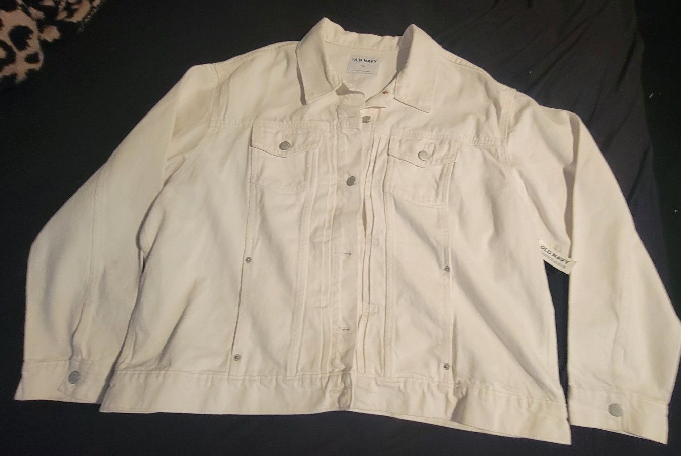 Old Navy White Women's Jean Jacket