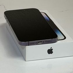 APPLE IPHONE 14 PRO 256GB DEEP PURPLE UNLOCKED  GREAT CONDITION