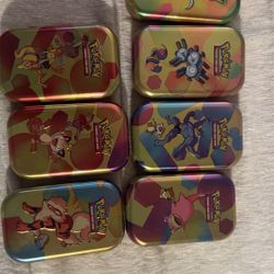 Pokemon Tins. 