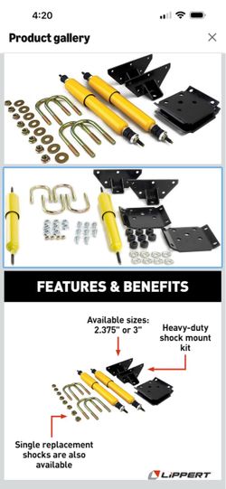 Lippert Heavy-Duty Shock Mount Kit for RV Trailers