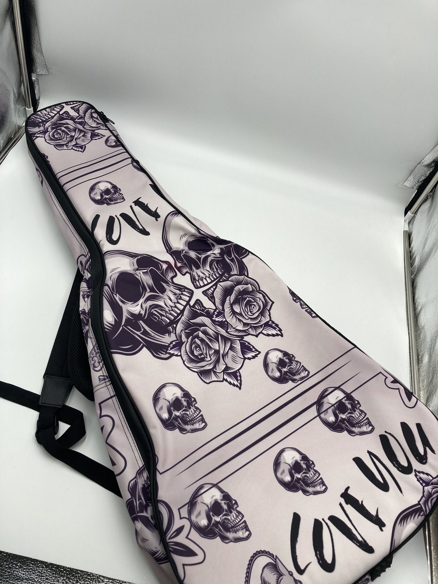 Imobaby  Skull and Flowers Acoustic Guitar Bag *Brand New*
