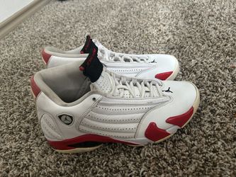 Candy Cane Jordan 14s Size 8