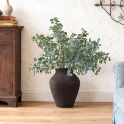 Dark Brown Rustic Vase, 15.8'' H ，D2761-L