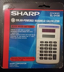 Vintage sharp EL MATE 243B Solar calculator