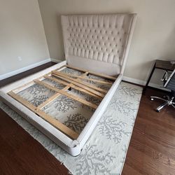 Free King Size Bed Frame with Headboard