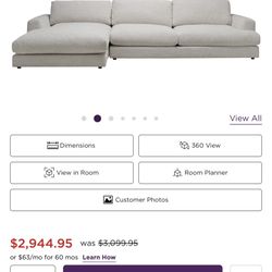 Montecito 2-pc Sofa Chaise 
