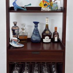 Crate & Barrel SLOANE Leaning Wine Bar