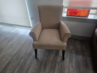 Wingback-style accent chair