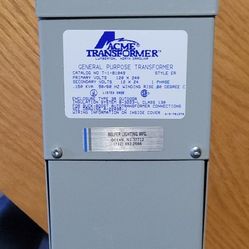 Brand New - ACME T-1-81049;  Buck Boost Transformer, 1 Phase, .15KVA 120V x240V, 12V/24V