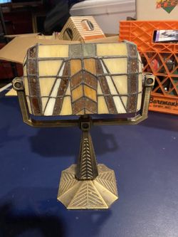 Tiffany style candle lamp