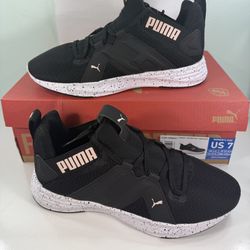 NEW PUMA Women's Contempt Demi Mesh Soft-foam Sneakers Shoes - Black - Size 7